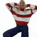 maglione con scritta ricamata no vabbe